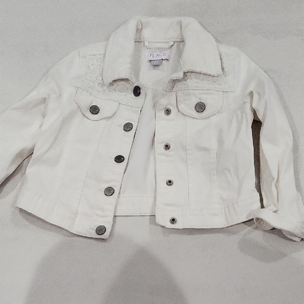 Place Kids' Cream Jean Jacket